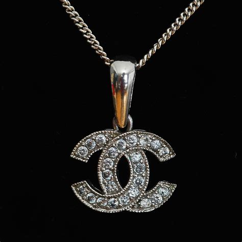 chanel sterling silver necklace